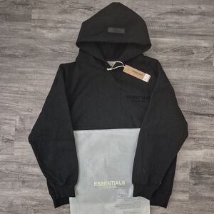Black Essentials Fear Of God Hoodie